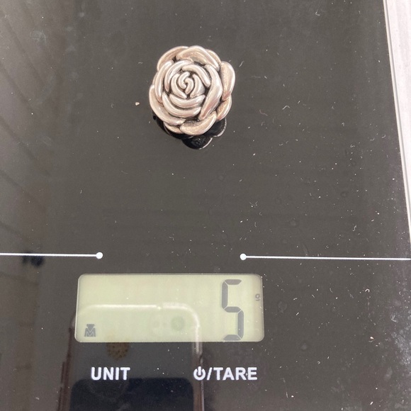 Vintage ROSE 🌹 pendant 925 Silver - Picture 10 of 10